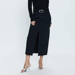 Pistola NWT Alice Midi Skirt in Underground Black size 31 (12)